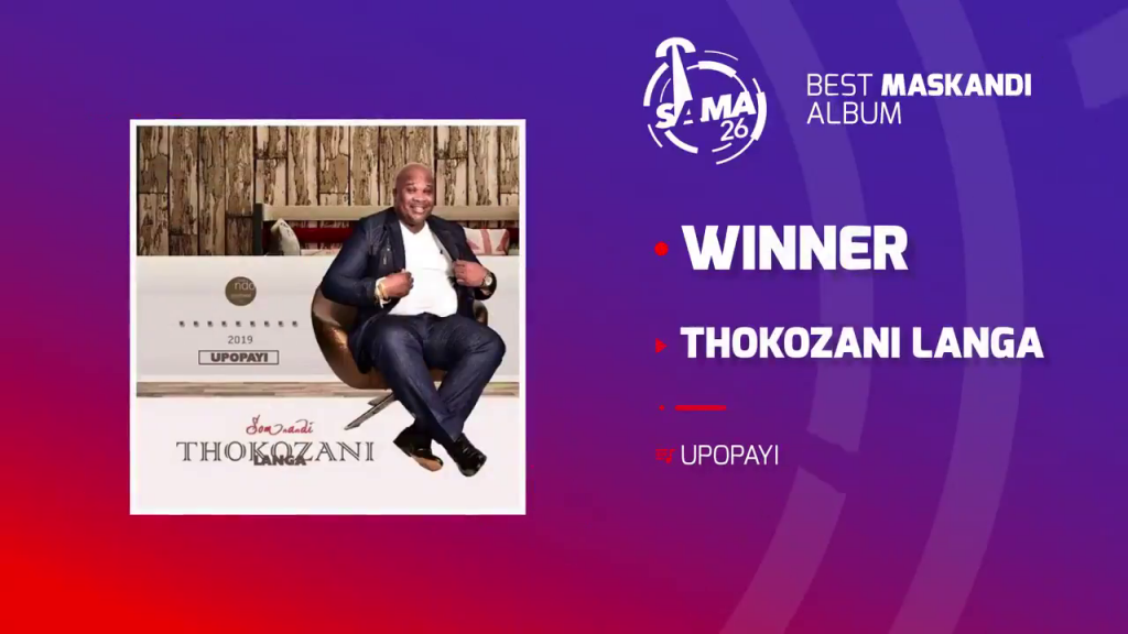 Thokozani Langa wins at SAMA 26