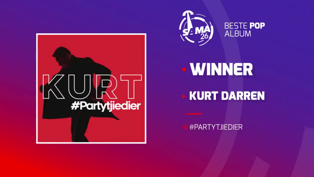 Kurt Darren wins at the SAMA Awards 2020