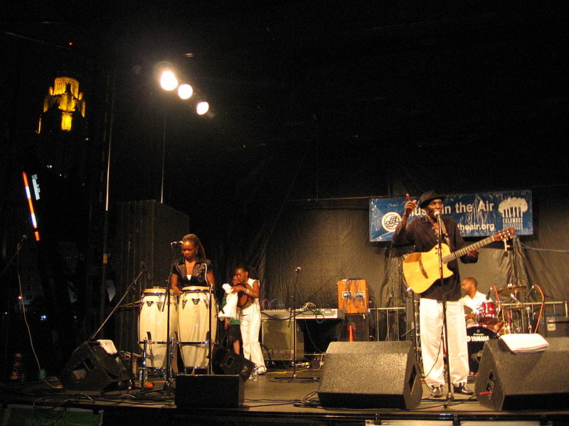 Image of Tuku performing on stage