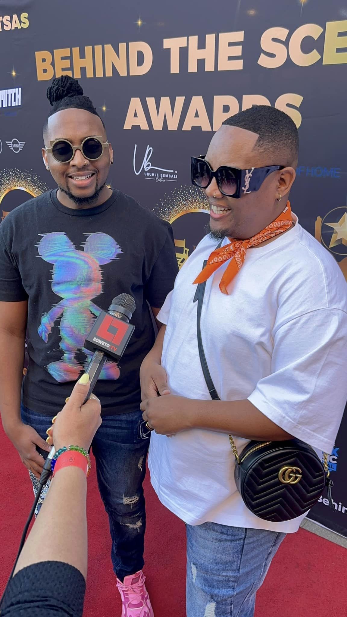 Ngcebo Ndima and Karabo at the launch of the 1st Annual Behind The Scenes Awards